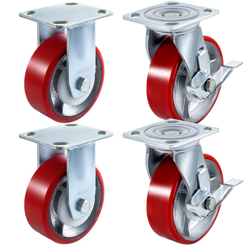 Harloff 3" Caster, 2 Brake and 2 Swivel Casters and CornerBumper