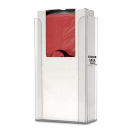 Bowman PETG Flat Pack Biohazard Bag Dispenser • 6.2"W x 3.2"D x 11.1"H
