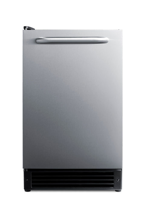 Drain-free manual defrost built-in icemaker