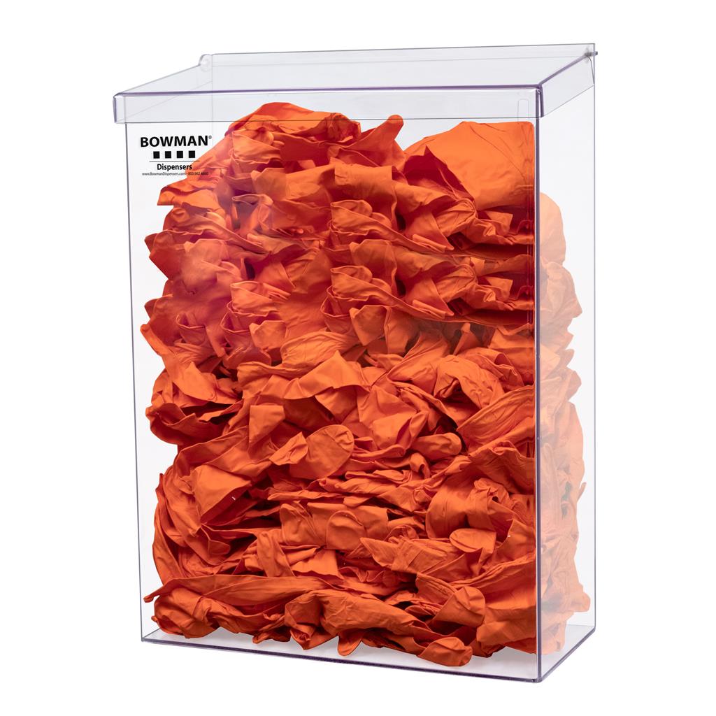 Bowman Bulk Dispenser Tall Top Dispensing PETG Clear