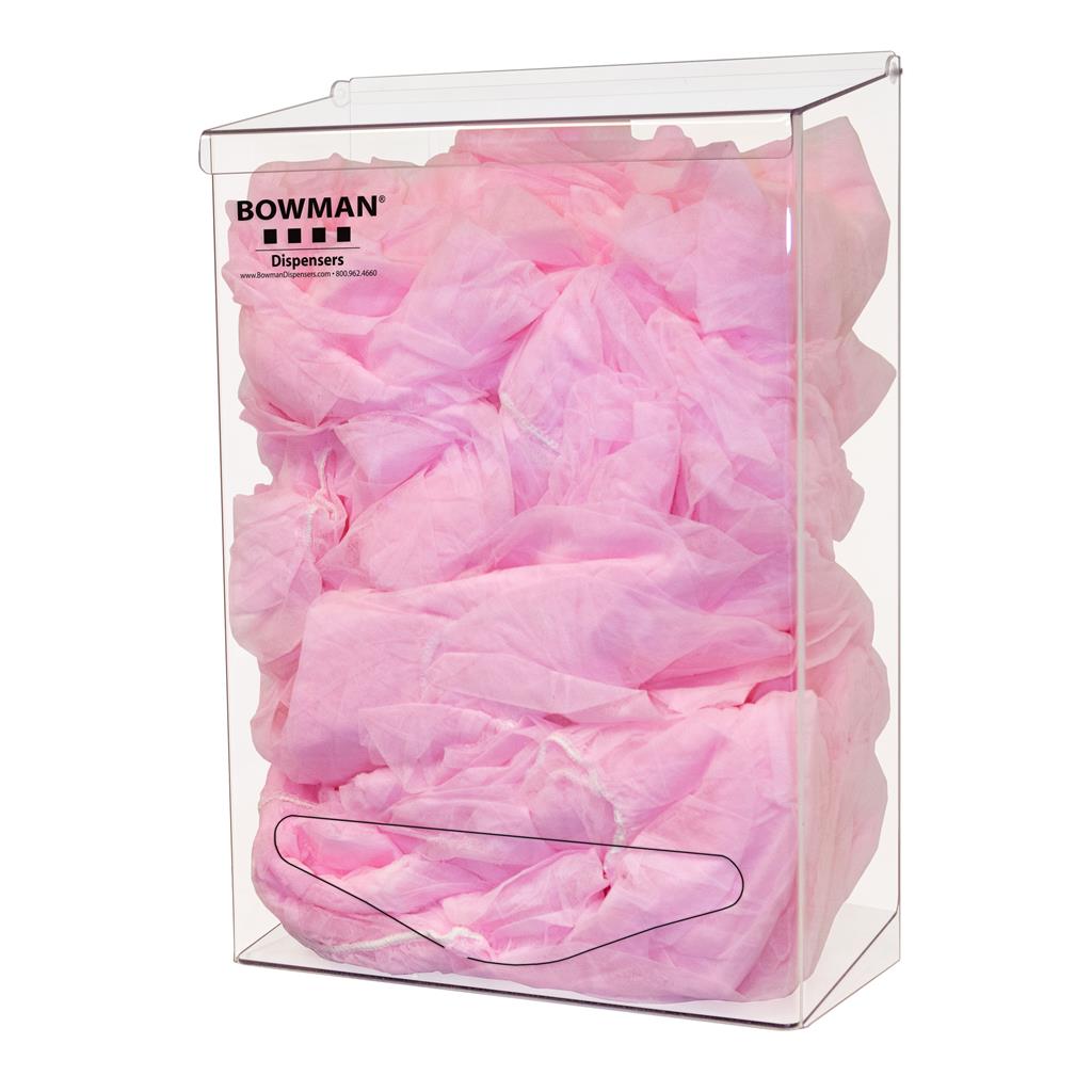 Bowman Bulk Dispenser Tall Front Dispensing PETG Clear