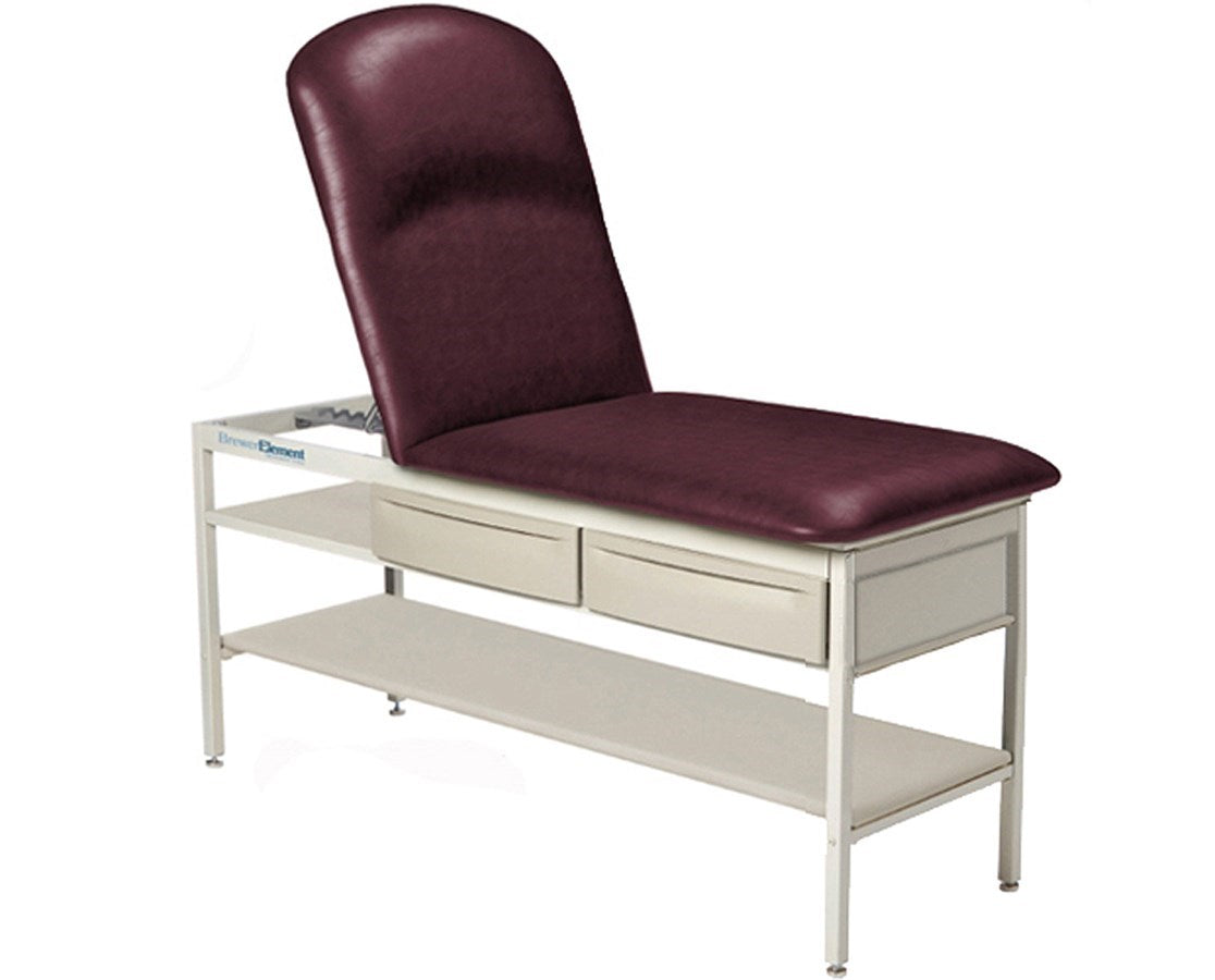 Element Treatment Table, Basic Frame w/ Shelf & Drawers, Adjustable Pillow Top - Cocoa Main image