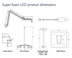 Burton Super Exam LED With Adjustable - Table Mount