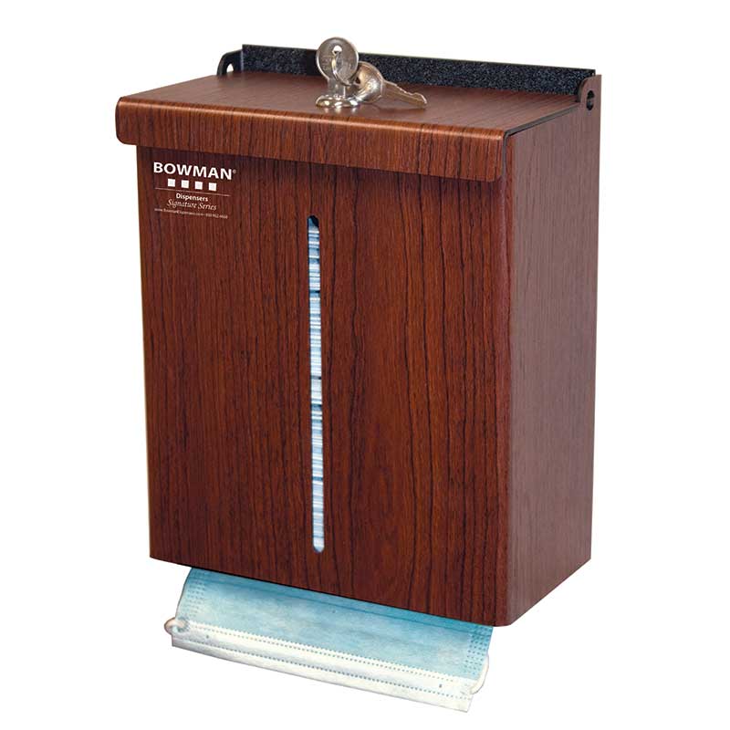 Face Mask Dispenser Earloop/Tie Locking Sm Bulk Cherry ABS