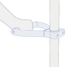 Vital Signs Monitor Stand Handle (including clamp) Code: RPVM-03H
