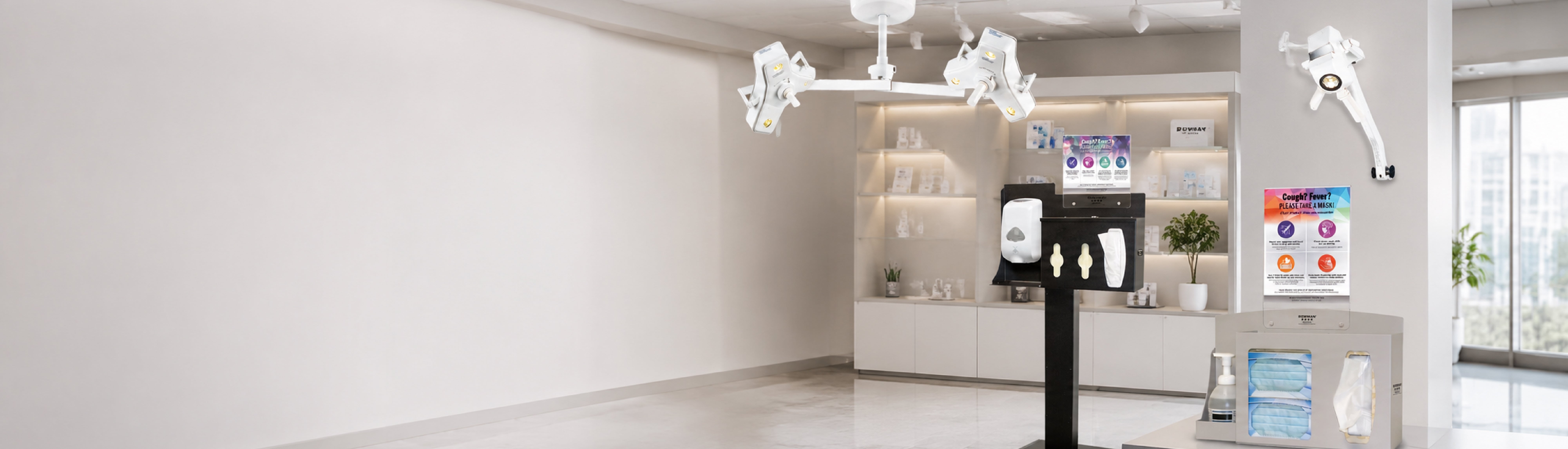 Clinical treatment room outfitted with Mediplies medical equipment and supplies