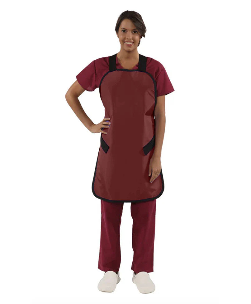 QUICK DROP APRON - .5 mm Lead Free 26x42 Burgundy - Extra Extra Large Main image