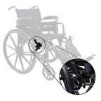 DynaRide 10250 10251 Wheelchair Push to Lock