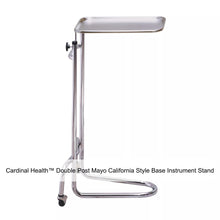 Mayo Instrument Stand - Double Post "California Style" Base, Height adj. 34"-53"