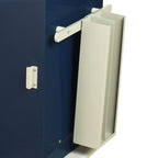 Harloff Cath Box Holder, Exterior Mount, Fits all MS Carts, Limits Drawer Swing and Covers Handle