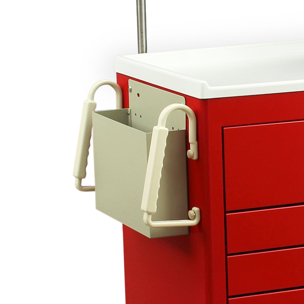 Side Chart Holder for M-Series or A-Series Medical Carts, Direct Mount, CHARTHLDRDM Secondary image