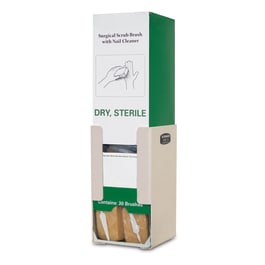 Bowman Dispensers Bowman ABS Surgical Scrub Brushes Box Dispenser • 5.08"W x 5.33"D x 9.1"H