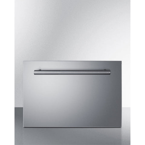 Accucold 18" Wide Single Drawer Cooler for Built-in Installation, Panel-ready Stainless Steel Drawer Front