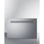 18" wide single drawer cooler for built-in installation, panel-ready stainless steel drawer front