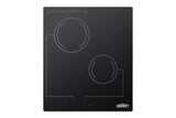 2-burner 18" x 21" 230V radiant cooktop with digital controls and black glass surface
