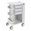 Rolling Storage Cart with 5" Casters