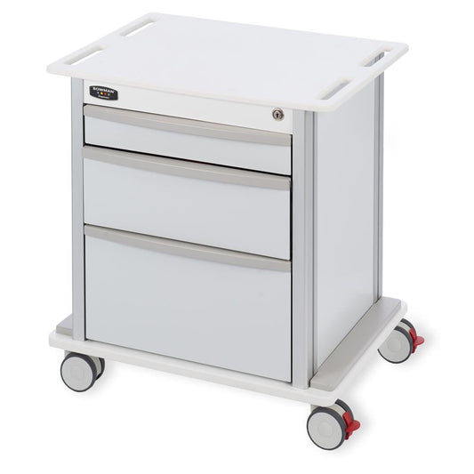 Compact, Undercounter Storage Cart, 3 Drawers