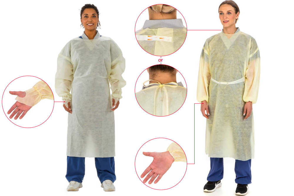 AAMI level 2 Isolation Gown