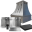 20" wide retractable range hood for recirculating operation