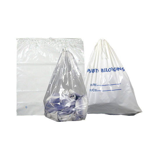 Patient Belonging Bags 20 x 18.5, Clear