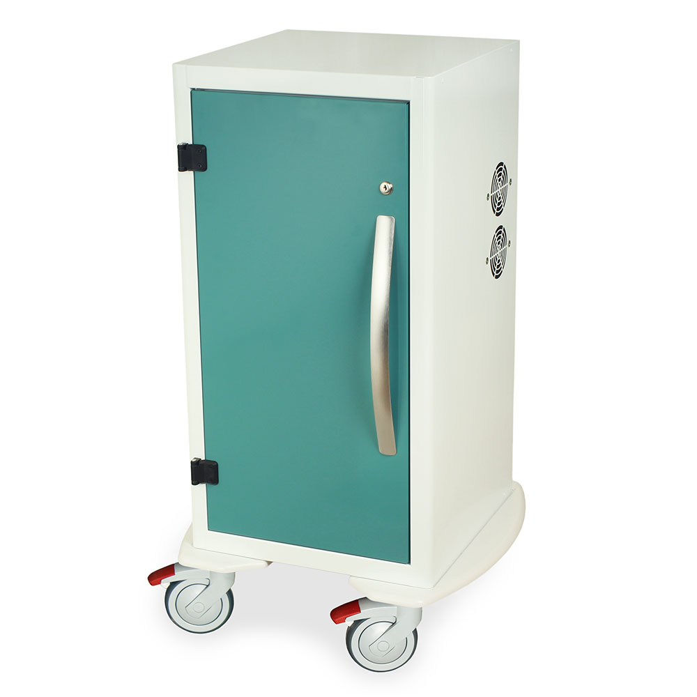 Short Savary Dilator Mobile Storage Cab, Basic, Latch secured, non locking, 24 dilator capacity