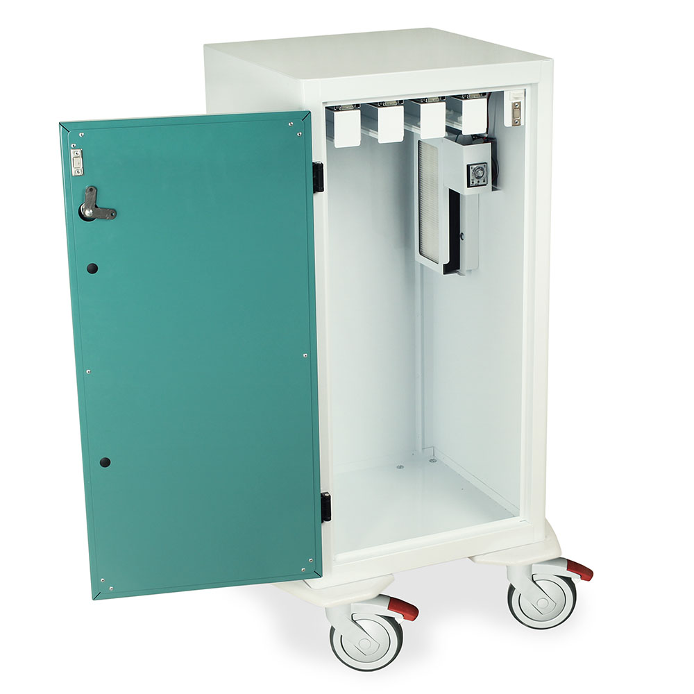 Short Savary Dilator Mobile Storage Cabinet, Basic, keylocking, 36 dilator capacity