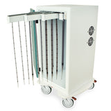 Short Savary Dilator Mobile Storage Cabinet, Basic, keylocking, 36 dilator capacity
