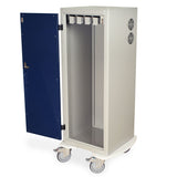 Harloff Tall Savary Dilator Mobile Storage Cabinet with Drying Package, keylocking, Glass Door, 24 dilator capacity