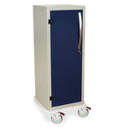 Tall Savary Dilator Mobile Storage Cabinet with Drying Package, keylocking, Glass Door, 24 dilator capacity