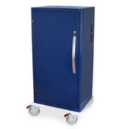 Tall Savary Dilator Mobile Storage Cabinet with Drying Package, Latch secured, non locking, 36 dilator capacity