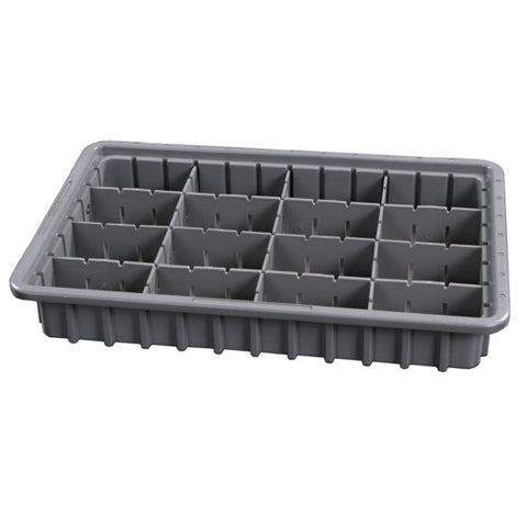 Drawer Exchange Tray with Adjustable Plastic Dividers