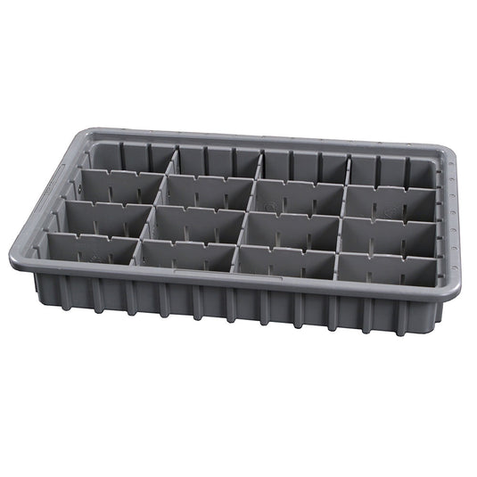 Drawer Exchange Tray with Adjustable Plastic Dividers, 3 Inch Drawers, EXTRAY3