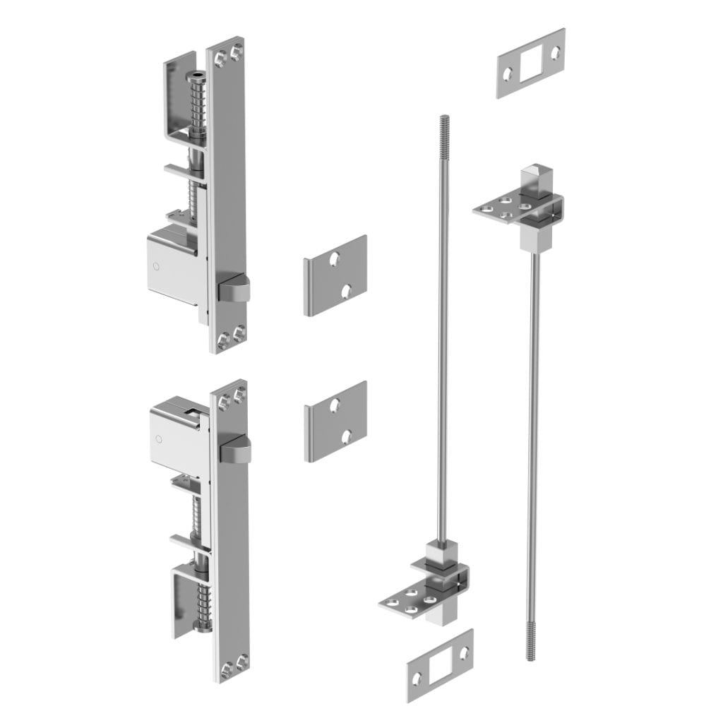 Harloff Bolt Set, Auto Flush set 962 626 Kit, Includes 2 Flush Bolt aGuides and 5 each Rivets
