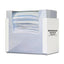 Bowman White Stainless Single Facemask Dispenser, 8"W x 5.25"D x 6"H