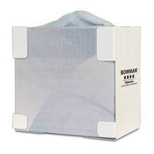 Bowman White Stainless Mask Dispenser • 7.8"W x 5.25"D x 7.5"H