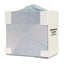 Bowman White Stainless Mask Dispenser • 7.8"W x 5.25"D x 7.5"H