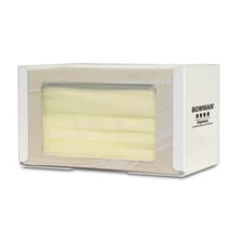 Bowman White Stainless Single Face Mask Dispenser with Dual Mounting, 7.56"W x 4.13"D x 4.25"H