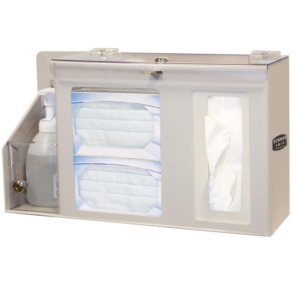 Respiratory Hygiene Station Locking Quartz Beige ABS