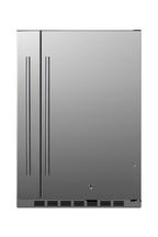 24" Wide Shallow Depth Built-in Undercounter All-refrigerator with Slide-out Side Storage Compartment