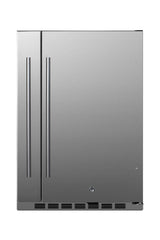 24" Wide Shallow Depth Built-in Undercounter All-refrigerator with Slide-out Side Storage Compartment