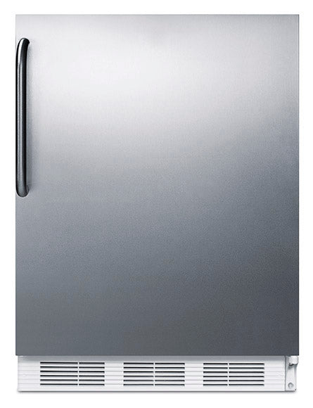 Accucold Saffron gold door finish with horizontal SS handle and kickplate factory-installed on select units