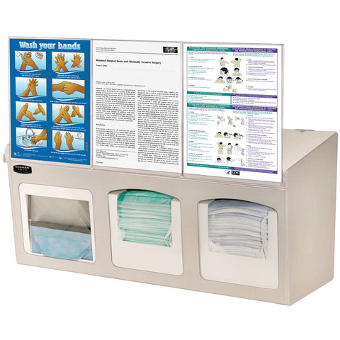 Bowman Dispensers Face Mask Dispenser - Surgical with Sign Holders