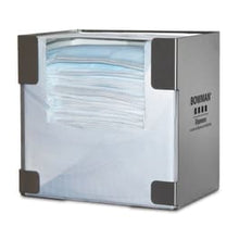 Bowman Stainless Large Box Single Mask Dispenser • 7.8"W x 5.25"D x 7.5"H