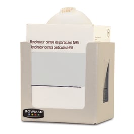 Bowman Dispensers Bowman ABS Universal Cone Face Mask Box Dispenser • 6.75"W x 5.75"D x 7.13"H