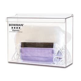 Bowman Dispensers Bowman PETG Facemask Dispenser, For Masks/Shields • 12"W x 4.07"D x 12.69"H