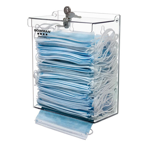 Bowman Dispensers Face Mask Dispenser - Locking (Model FM404-0111)