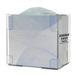 Bowman Dispensers Bowman PETG Tall Mask Box Dispenser • 8.08"W x 5.58"D x 7.6"H