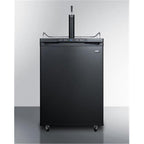 Accucold Freestanding residential beer dispenser in black, auto defrost w/digital thermostat; sold without tap kit for