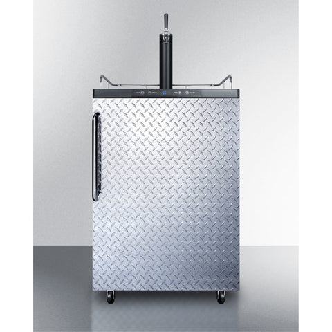 Accucold Freestanding residential beer dispenser, auto defrost with digital thermostat, stainless steel wrapped door,