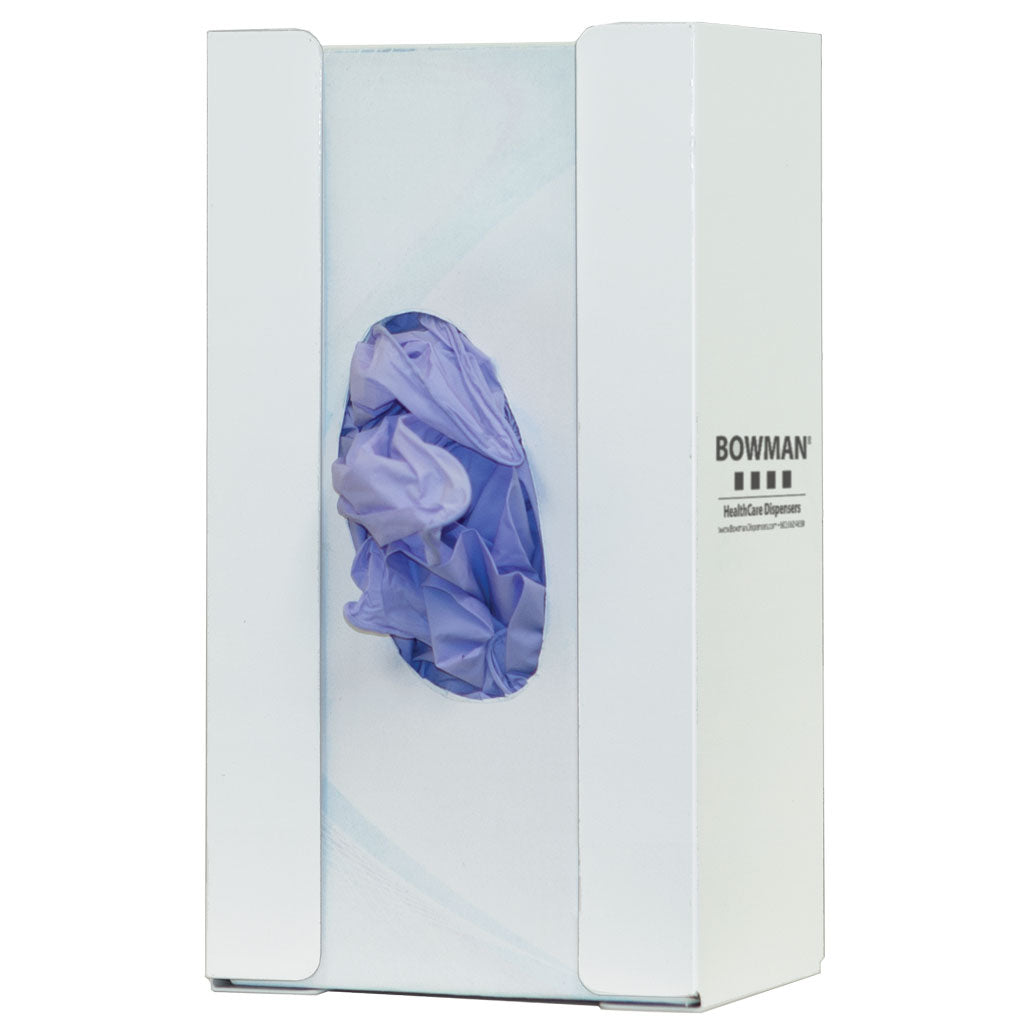 Bowman Glove Box Dispenser Steel White